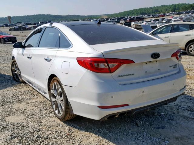 5NPE34AB1FH149310 - 2015 HYUNDAI SONATA SPO WHITE photo 3