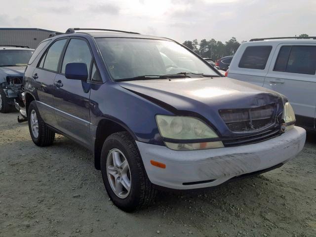 JTJGF10U320141375 - 2002 LEXUS RX 300 BLUE photo 1