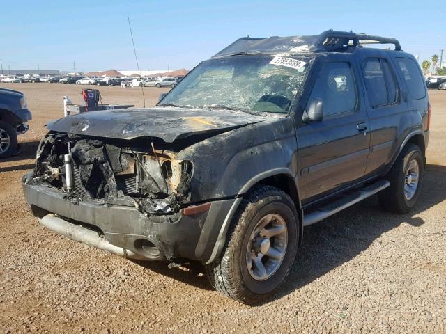 5N1ED28T23C702744 - 2003 NISSAN XTERRA XE BLACK photo 2