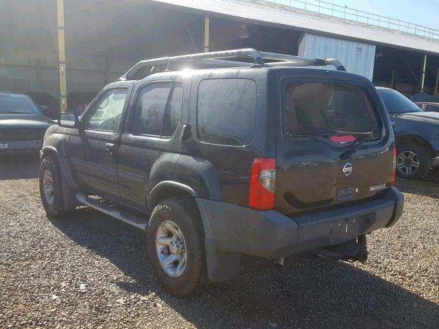 5N1ED28T23C702744 - 2003 NISSAN XTERRA XE BLACK photo 3