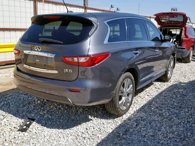 5N1AL0MM9DC338120 - 2013 INFINITI JX35 GRAY photo 4