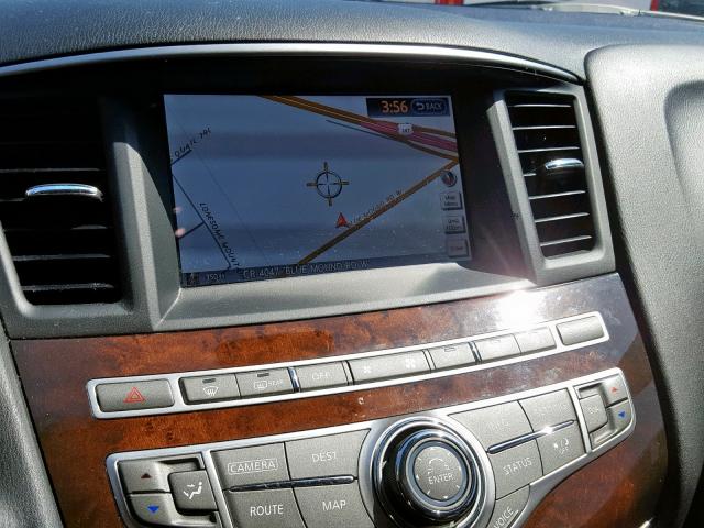 5N1AL0MM9DC338120 - 2013 INFINITI JX35 GRAY photo 9