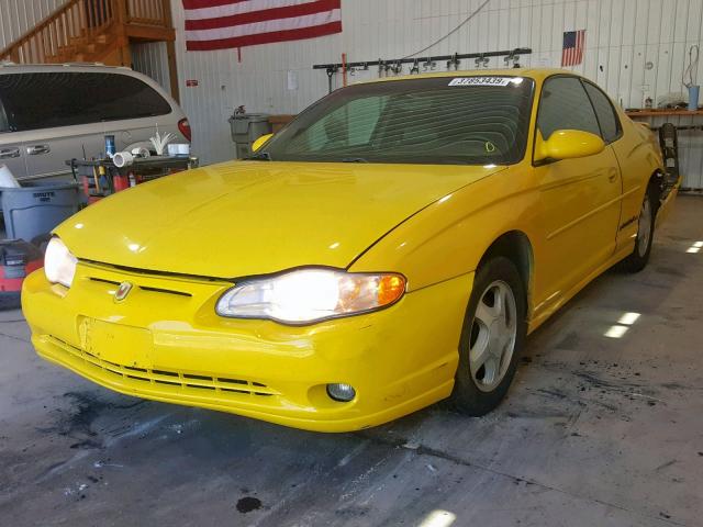 2G1WX15K229339723 - 2002 CHEVROLET MONTE CARL YELLOW photo 2