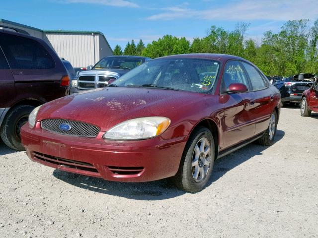 1FAFP56U97A188234 - 2007 FORD TAURUS SEL MAROON photo 2