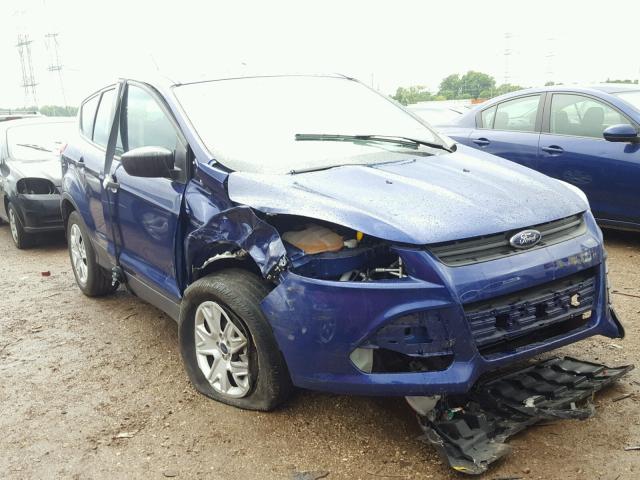 1FMCU0F75EUC73758 - 2014 FORD ESCAPE S BLUE photo 1