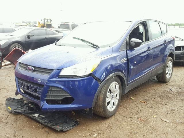 1FMCU0F75EUC73758 - 2014 FORD ESCAPE S BLUE photo 2