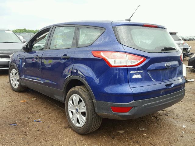 1FMCU0F75EUC73758 - 2014 FORD ESCAPE S BLUE photo 3