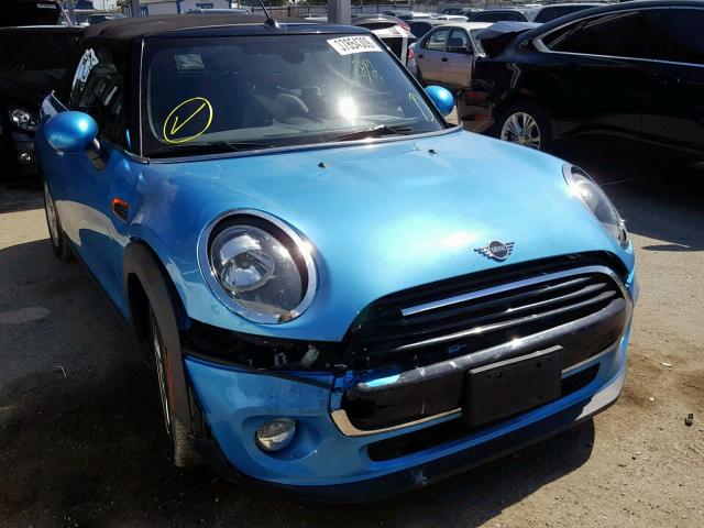 WMWWG5C50K3D01802 - 2019 MINI COOPER BLUE photo 1