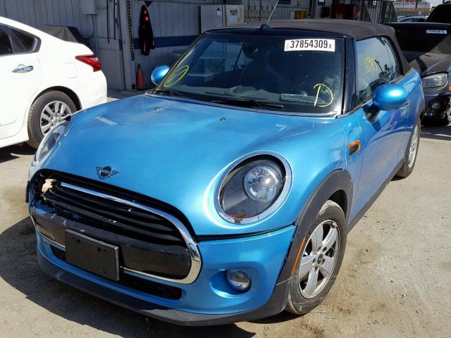 WMWWG5C50K3D01802 - 2019 MINI COOPER BLUE photo 2