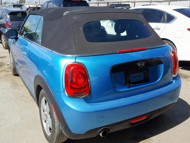 WMWWG5C50K3D01802 - 2019 MINI COOPER BLUE photo 3