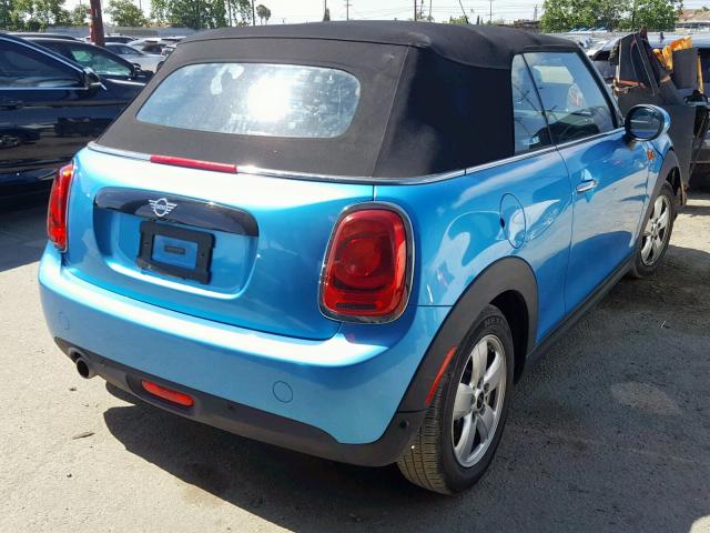 WMWWG5C50K3D01802 - 2019 MINI COOPER BLUE photo 4