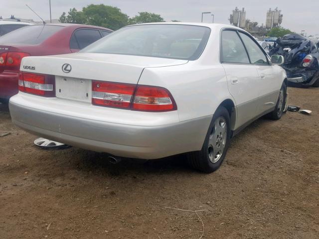 JT8BF28G910317277 - 2001 LEXUS ES 300 WHITE photo 4