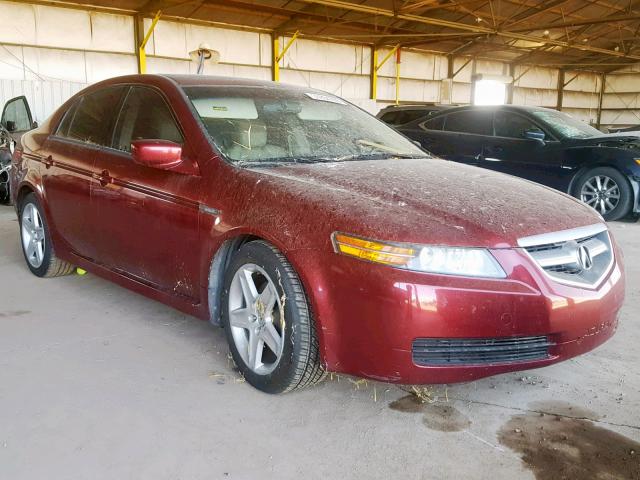 19UUA66265A072429 - 2005 ACURA TL MAROON photo 1