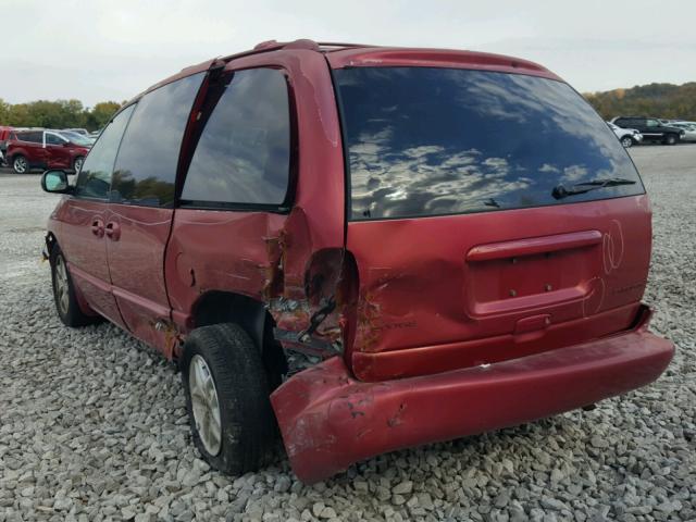 1B4GP45G4WB723500 - 1998 DODGE CARAVAN SE RED photo 3