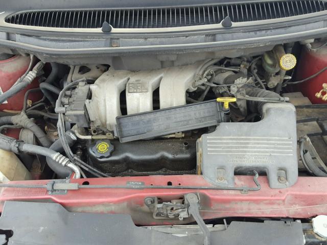 1B4GP45G4WB723500 - 1998 DODGE CARAVAN SE RED photo 7