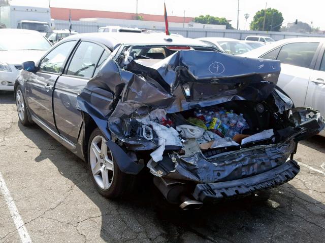 19UUA66296A018673 - 2006 ACURA 3.2TL GRAY photo 3