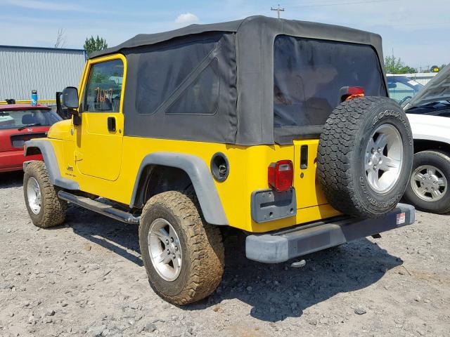 1J4FA44S06P717714 - 2006 JEEP WRANGLER / YELLOW photo 3