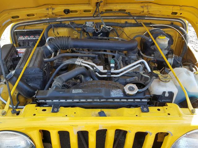 1J4FA44S06P717714 - 2006 JEEP WRANGLER / YELLOW photo 7