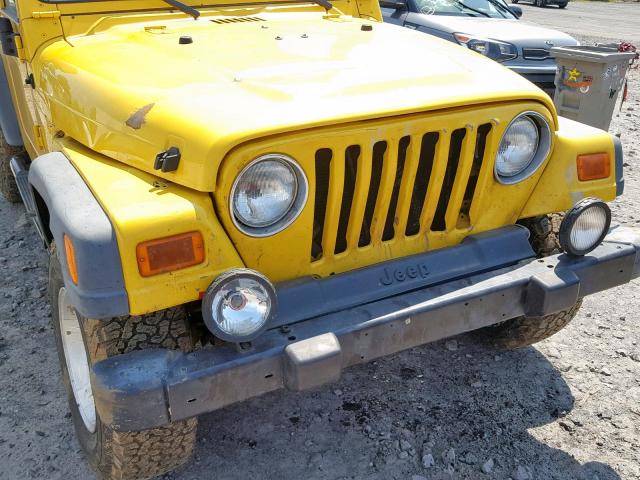 1J4FA44S06P717714 - 2006 JEEP WRANGLER / YELLOW photo 9