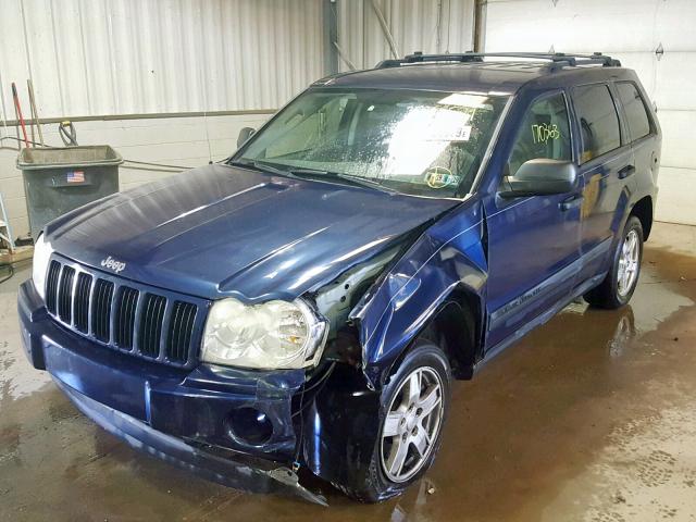 1J4GR48K95C672558 - 2005 JEEP GRAND CHER BLUE photo 2