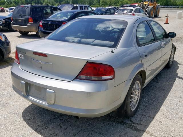 1C3EL46X25N700948 - 2005 CHRYSLER SEBRING TEAL photo 4