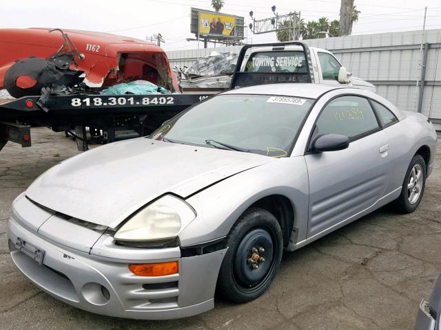 4A3AC34G53E119879 - 2003 MITSUBISHI ECLIPSE RS SILVER photo 2