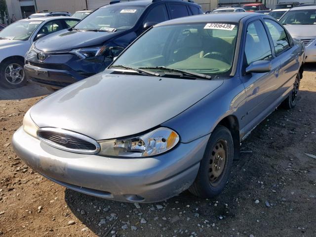 1FAFP6533XK211385 - 1999 FORD CONTOUR LX BLUE photo 2