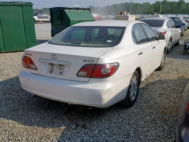 JTHBF30G436008785 - 2003 LEXUS ES 300 WHITE photo 4