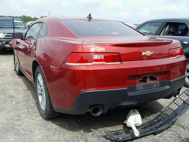 2G1FB1E3XF9254061 - 2015 CHEVROLET CAMARO LS RED photo 3