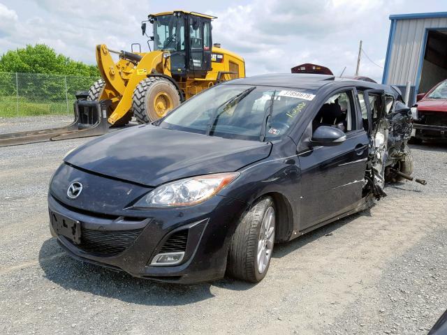 JM1BL1H62A1188692 - 2010 MAZDA 3 S BLACK photo 2