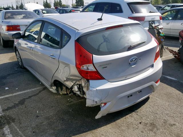 KMHCT5AE1HU316891 - 2017 HYUNDAI ACCENT SE GRAY photo 3