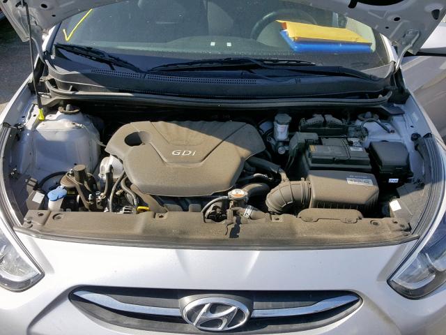 KMHCT5AE1HU316891 - 2017 HYUNDAI ACCENT SE GRAY photo 7