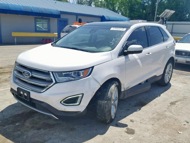 2FMPK3K85HBB79185 - 2017 FORD EDGE TITAN WHITE photo 2