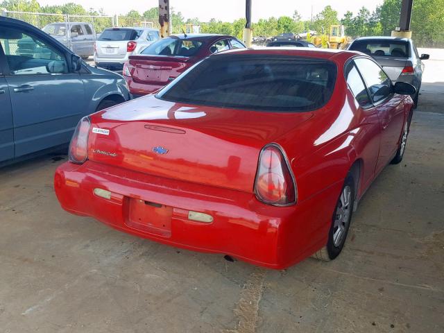 2G1WW12EX59120790 - 2005 CHEVROLET MONTE CARL 红色 照片 4