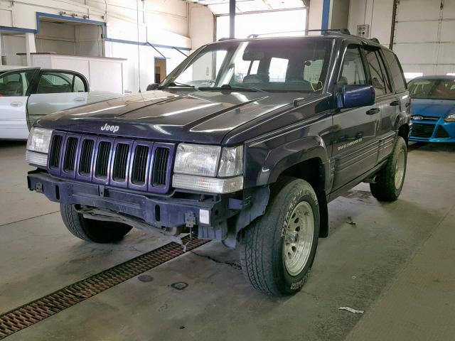 1J4GZ78Y1WC227495 - 1998 JEEP GRAND CHER PURPLE photo 2