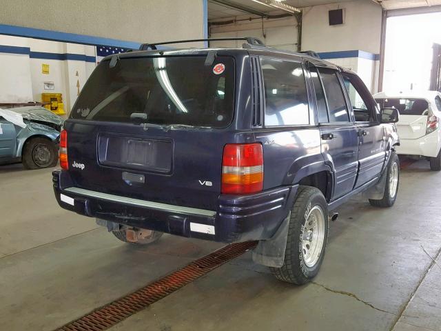 1J4GZ78Y1WC227495 - 1998 JEEP GRAND CHER PURPLE photo 4