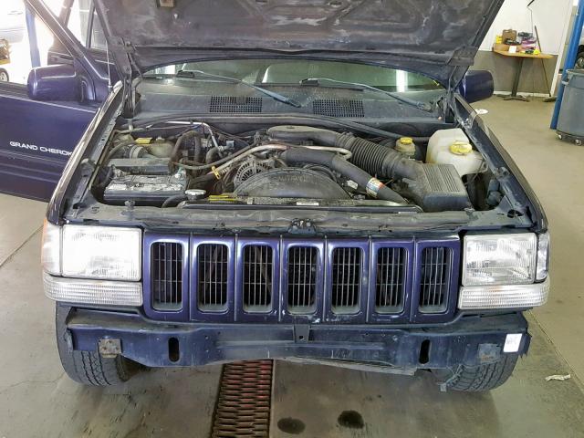 1J4GZ78Y1WC227495 - 1998 JEEP GRAND CHER PURPLE photo 7