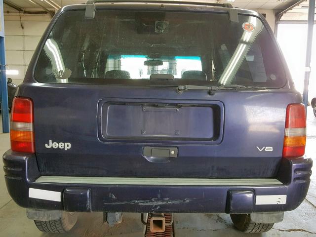 1J4GZ78Y1WC227495 - 1998 JEEP GRAND CHER PURPLE photo 9