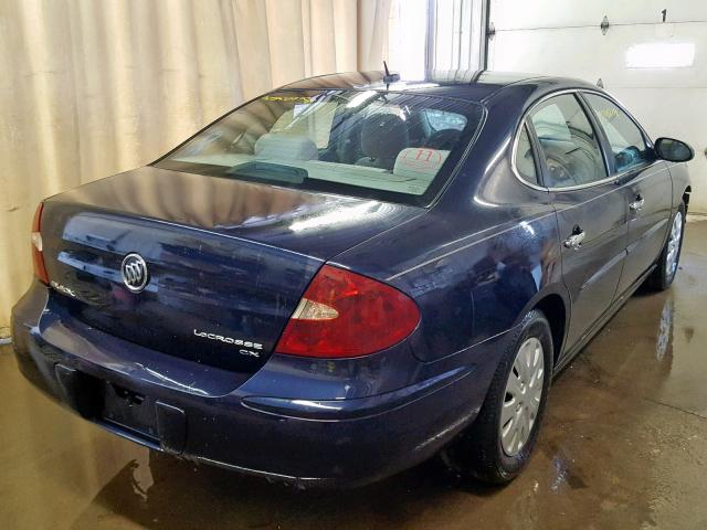 2G4WC582571133464 - 2007 BUICK LACROSSE C BLUE photo 4