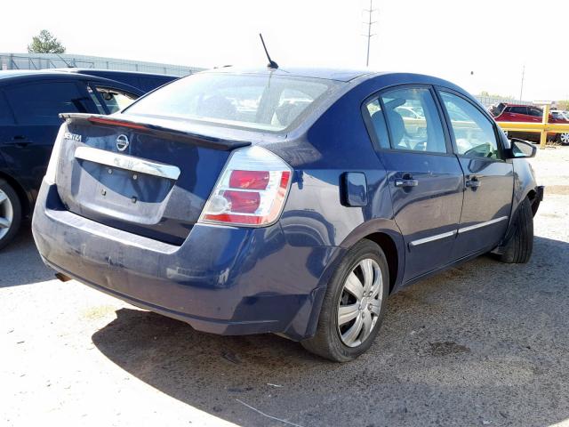 3N1AB6AP1CL642461 - 2012 NISSAN SENTRA 2.0 BLUE photo 4