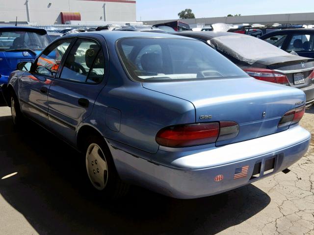 1Y1SK5267SZ095877 - 1995 GEO PRIZM BASE BLUE photo 3