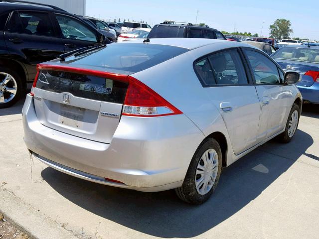 JHMZE2H59AS027769 - 2010 HONDA INSIGHT LX SILVER photo 4