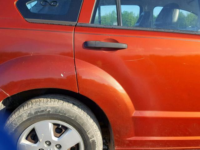 1B3HB28B98D535476 - 2008 DODGE CALIBER ORANGE photo 9