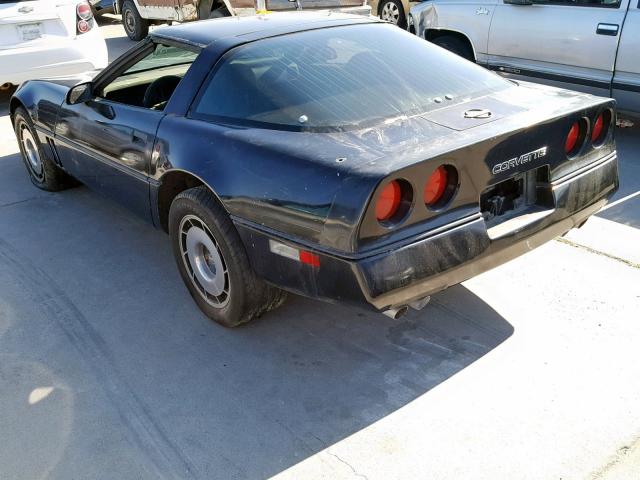 1G1YY0788F5124691 - 1985 CHEVROLET CORVETTE BLACK photo 3