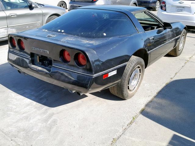 1G1YY0788F5124691 - 1985 CHEVROLET CORVETTE BLACK photo 4