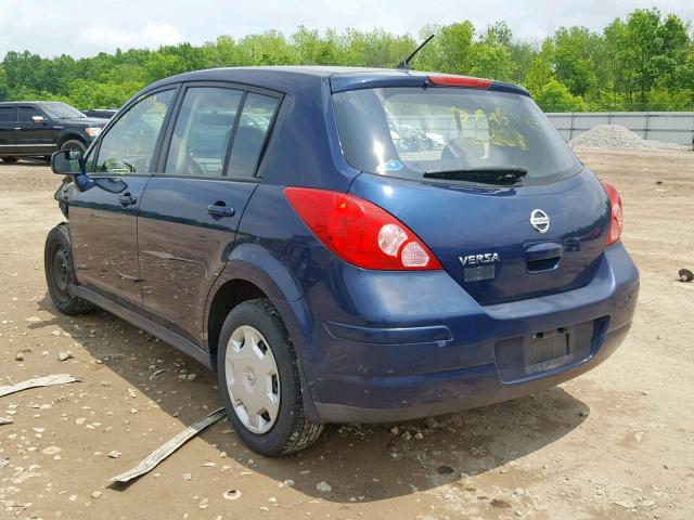 3N1BC13E77L400442 - 2007 NISSAN VERSA S BLUE photo 3