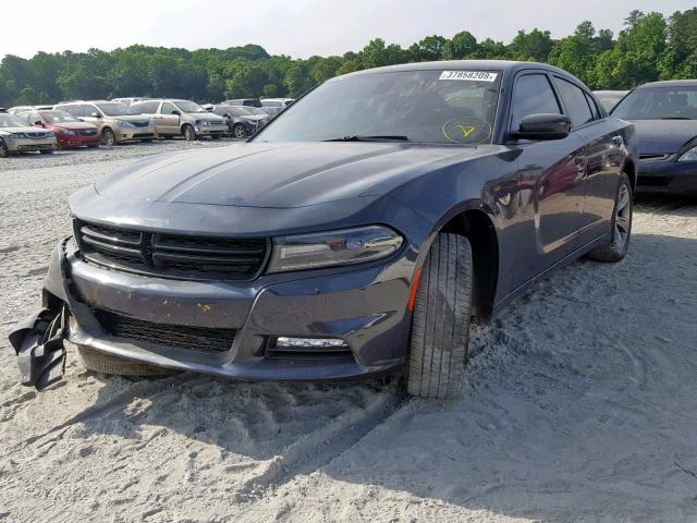 2C3CDXHG1GH132044 - 2016 DODGE CHARGER SX CHARCOAL photo 2