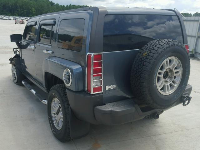 5GTDN136268130342 - 2006 HUMMER H3 BLUE photo 3