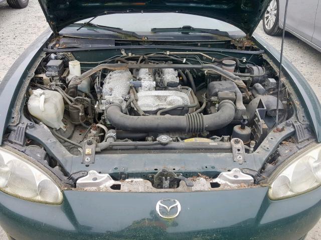 JM1NB353010214119 - 2001 MAZDA MX-5 MIATA GREEN photo 7