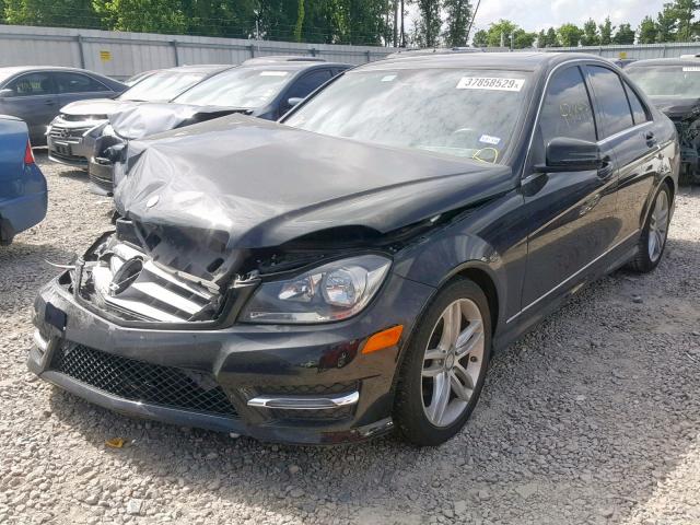 WDDGF4HB9DA795890 - 2013 MERCEDES-BENZ C 250 BLACK photo 2